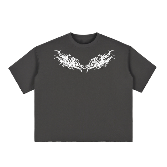 Icarus Boxy Raw-Edge Shirt
