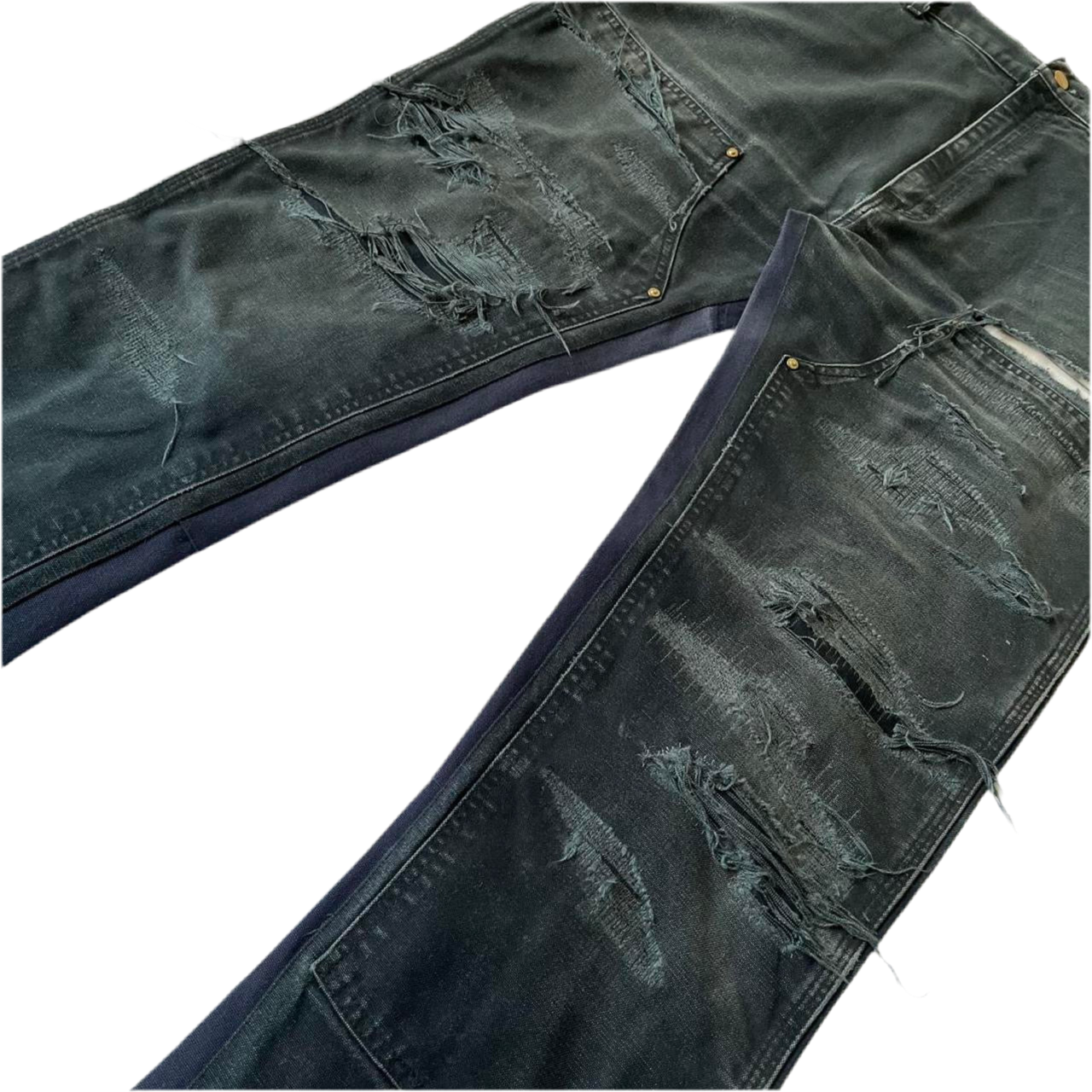 Distressed repaired double knees