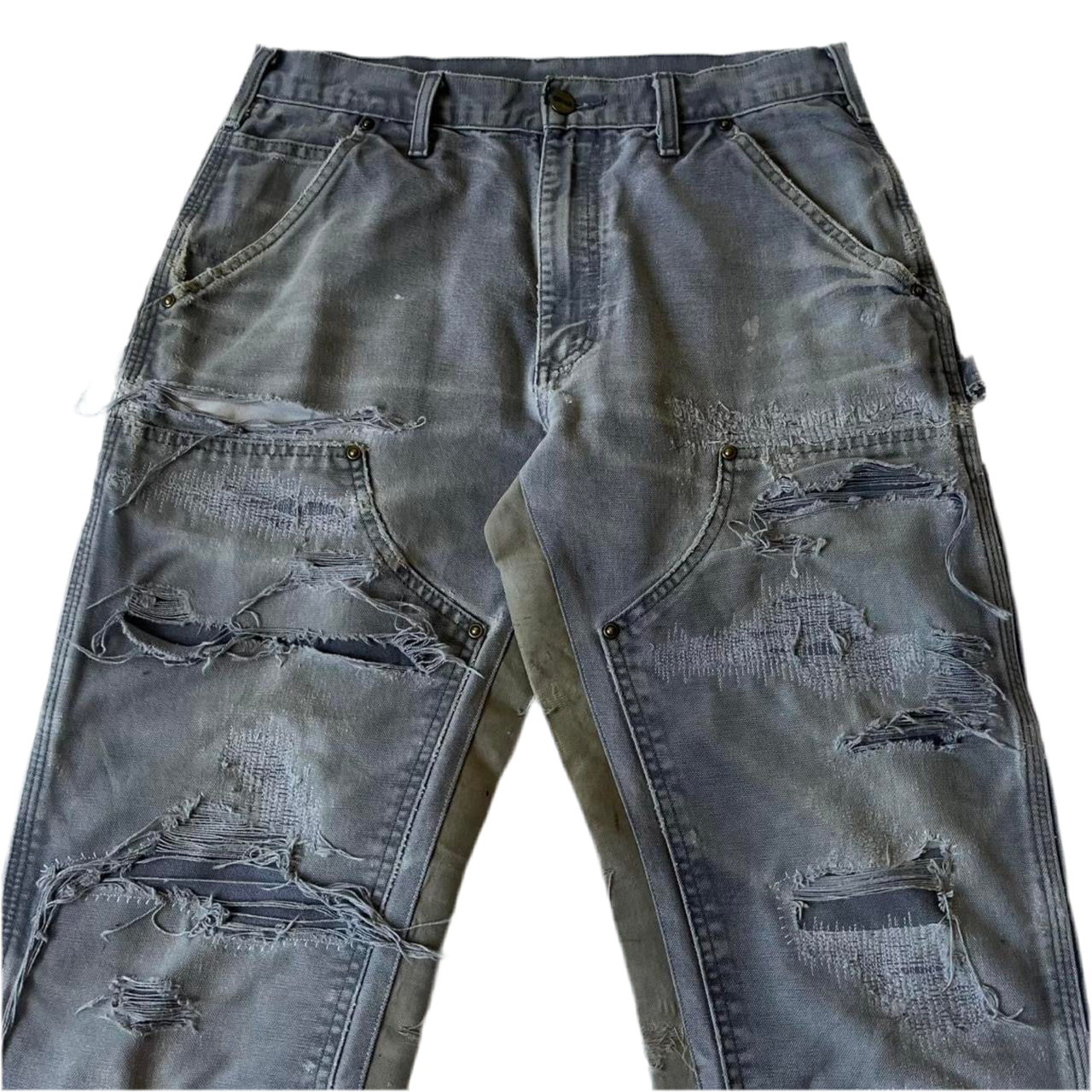 Distressed repaired double knees