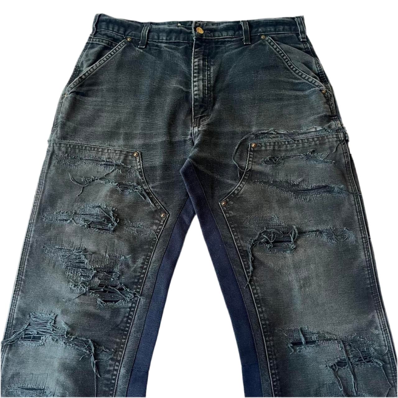 Distressed repaired double knees