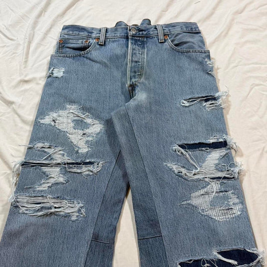 Flared denim