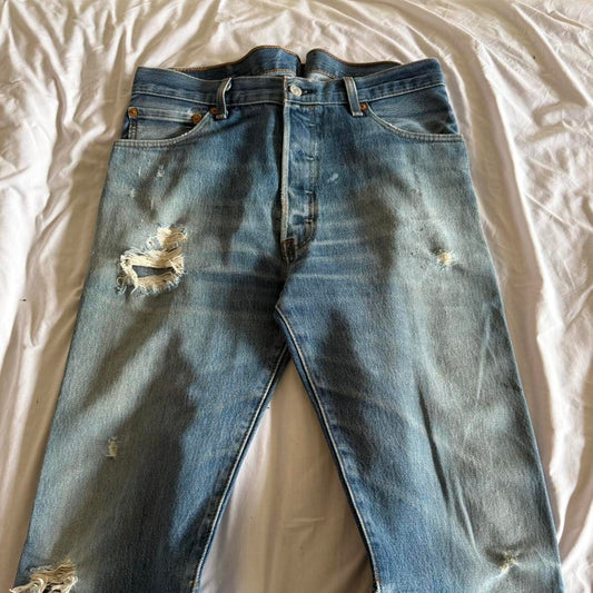 Flared denim