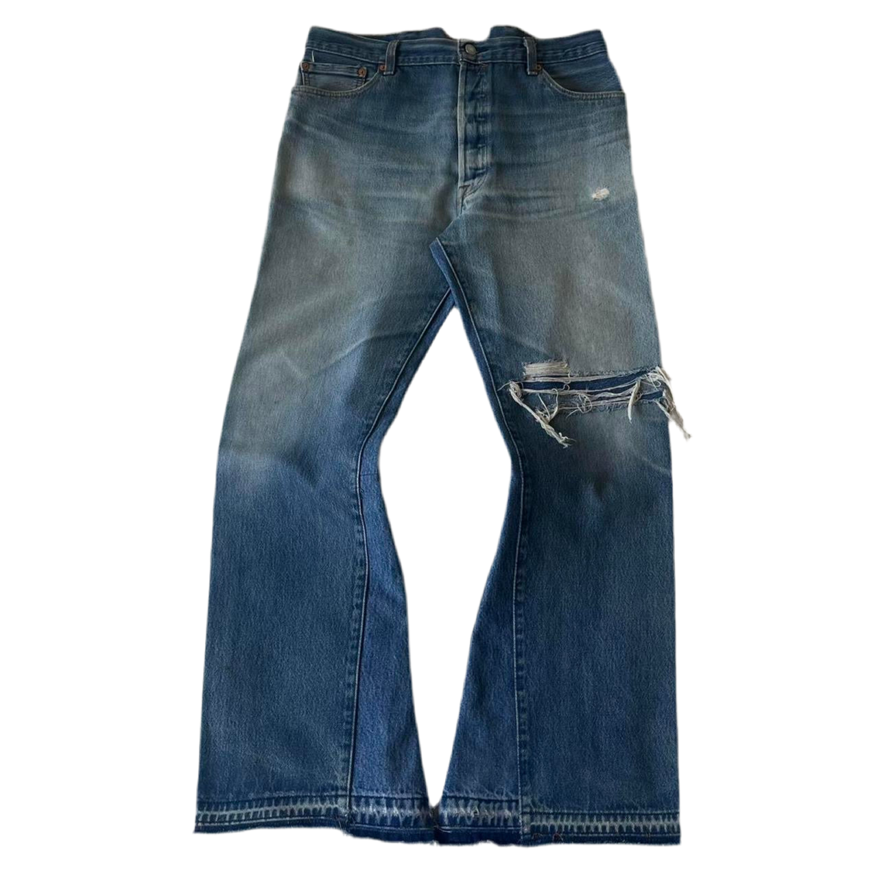 Distressed/Repaired denim