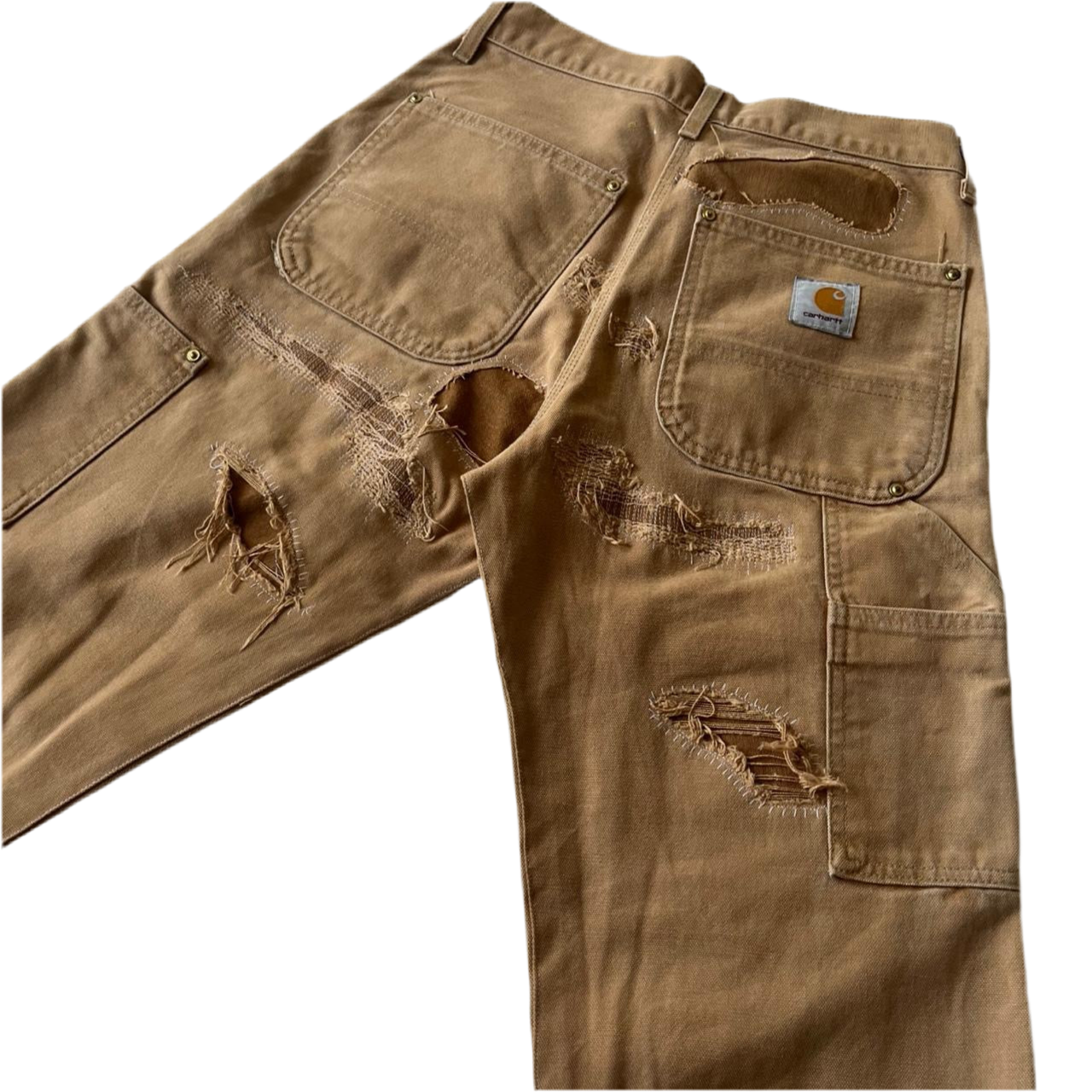 Distressed repaired double knees