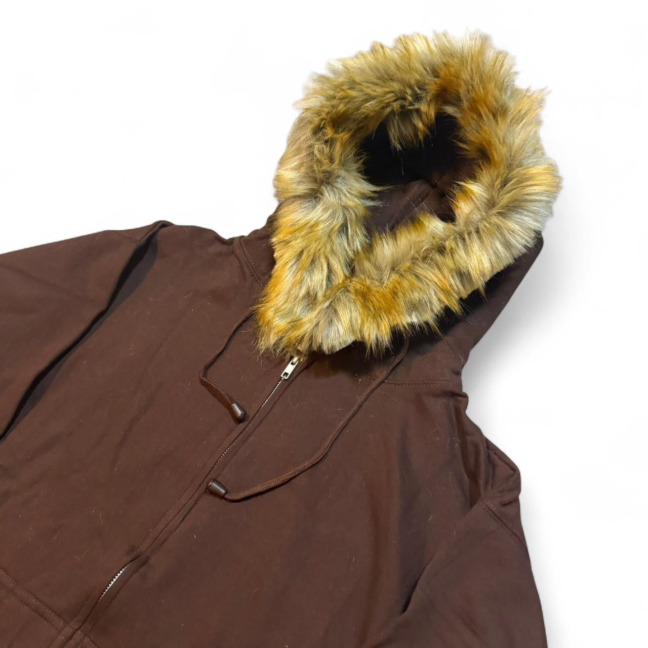 Chocolate Brown Fur Hoodie