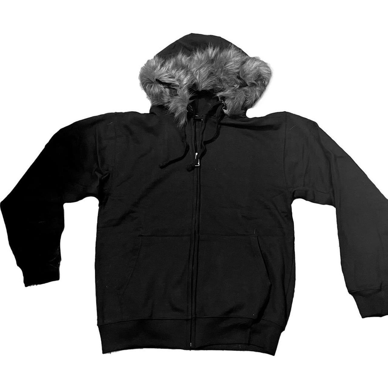 Ballistics Charcoal BLANK Fur Hoodie