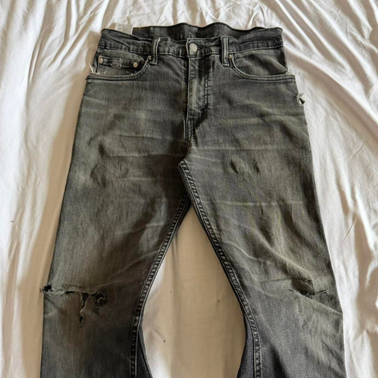 Flared denim