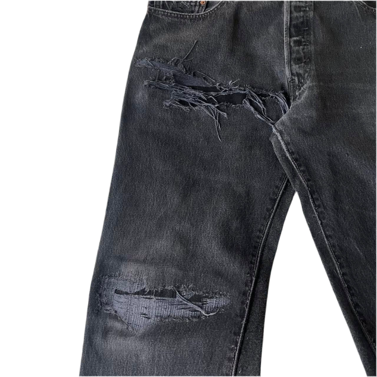 Distressed/Repaired denim