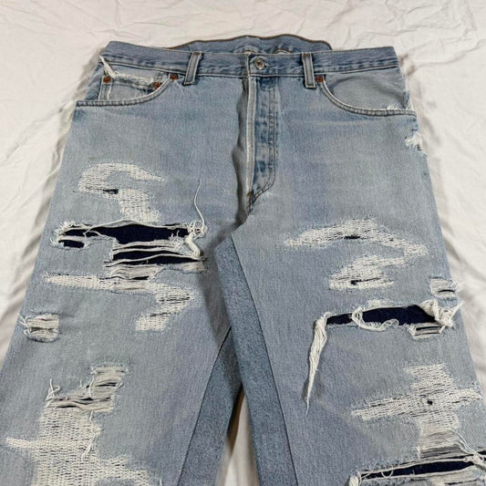 Flared denim
