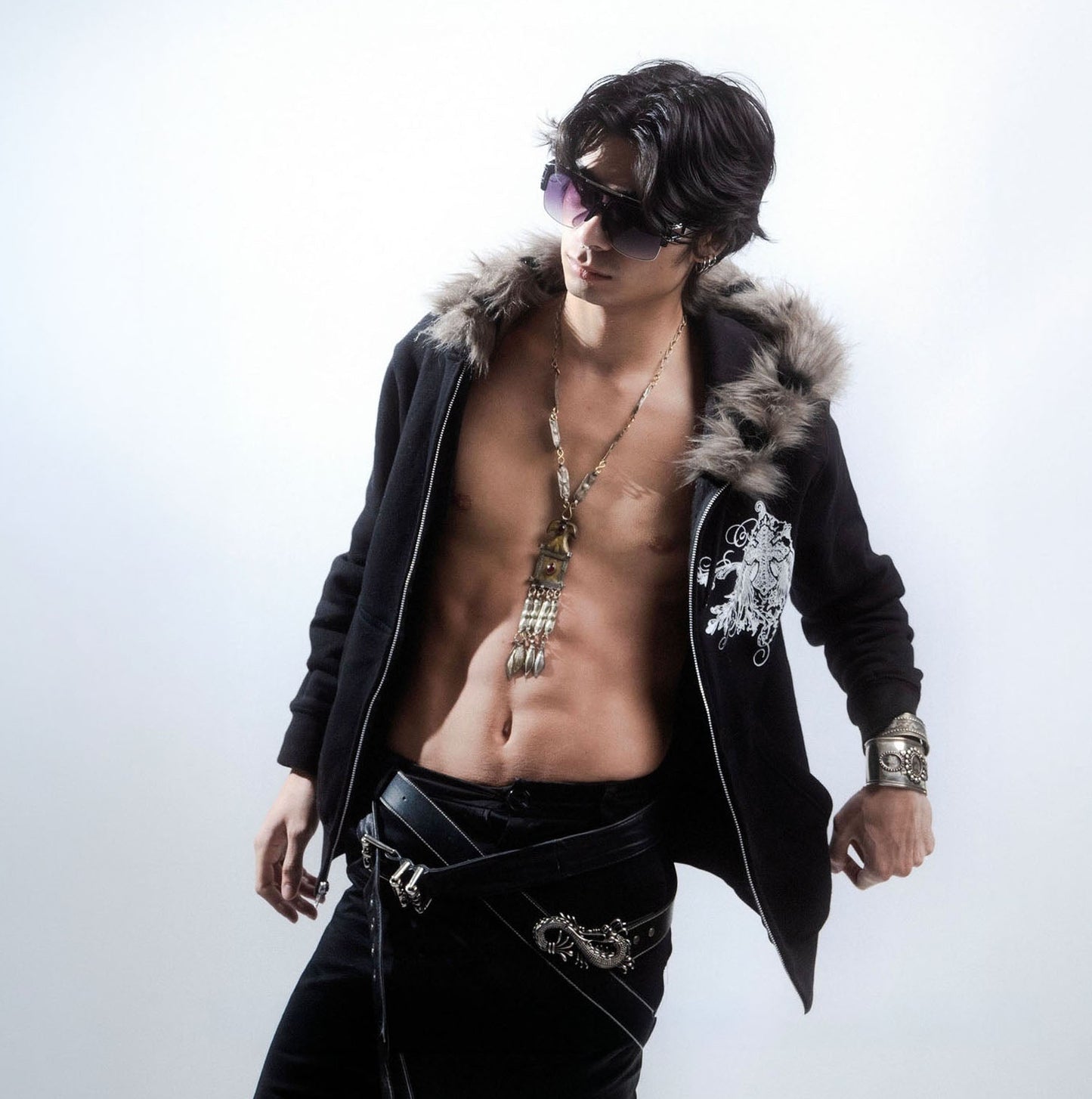 Ballistics Charcoal Fur Hoodie