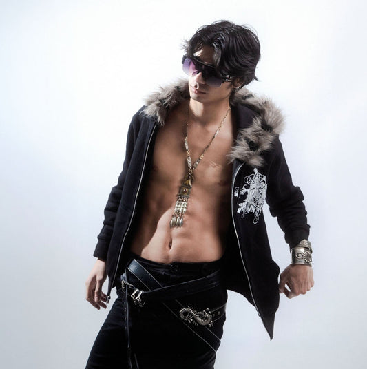 Ballistics Charcoal Fur Hoodie