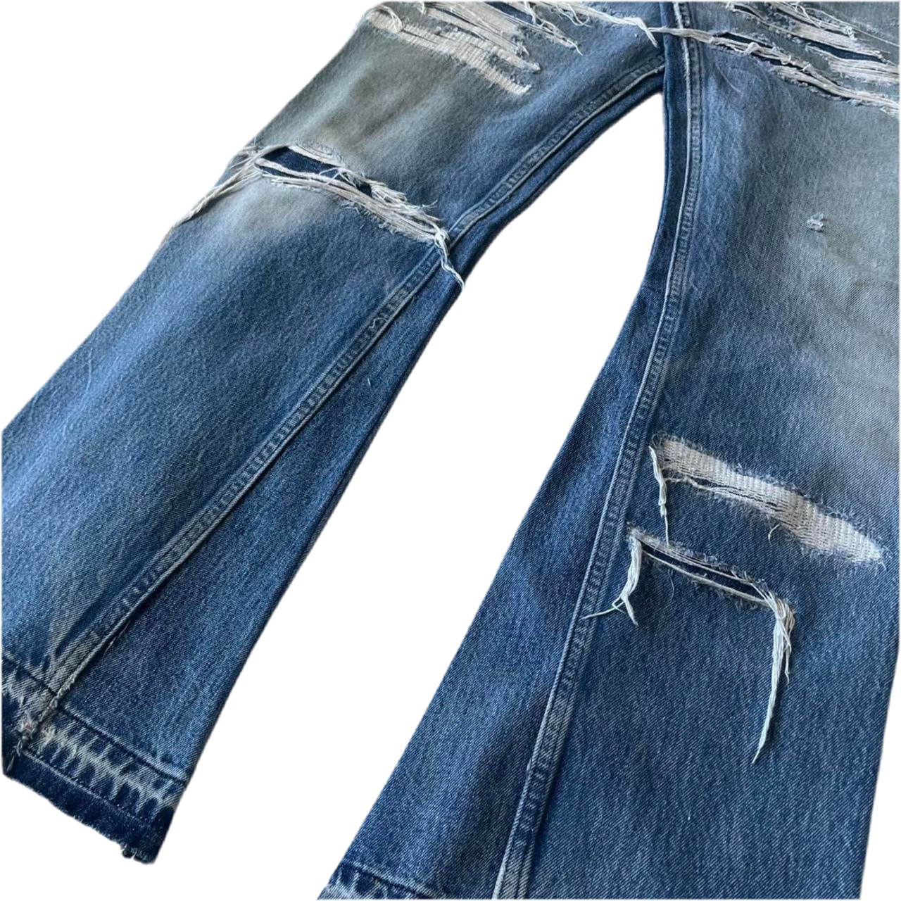 Distressed/Repaired denim