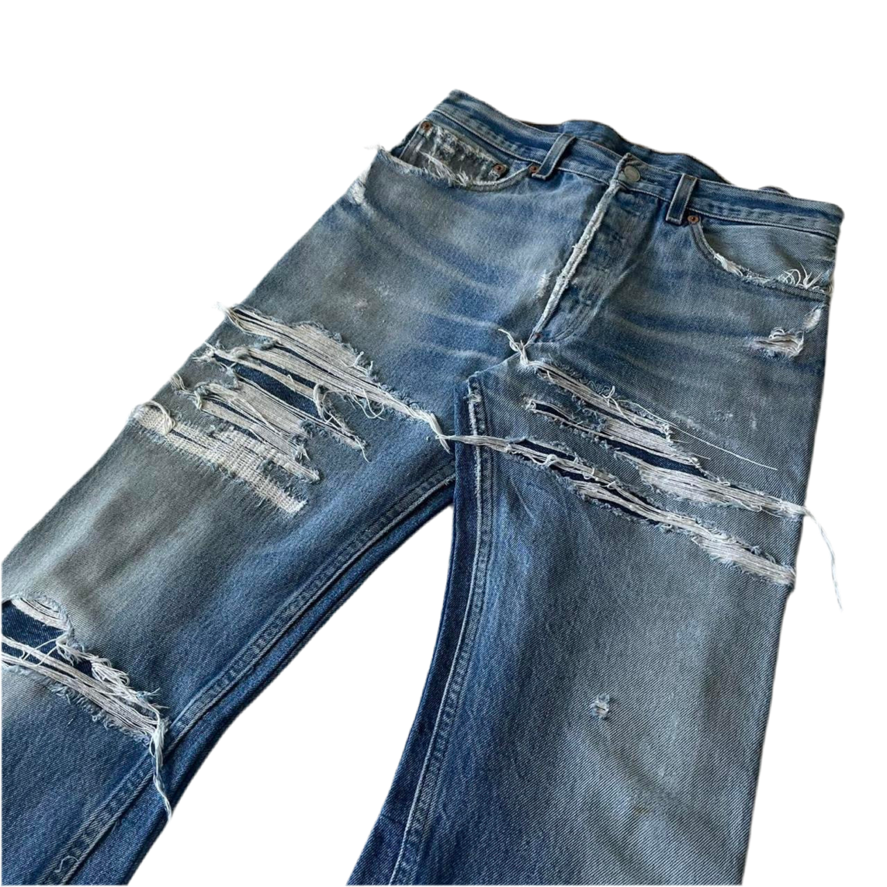 Distressed/Repaired denim