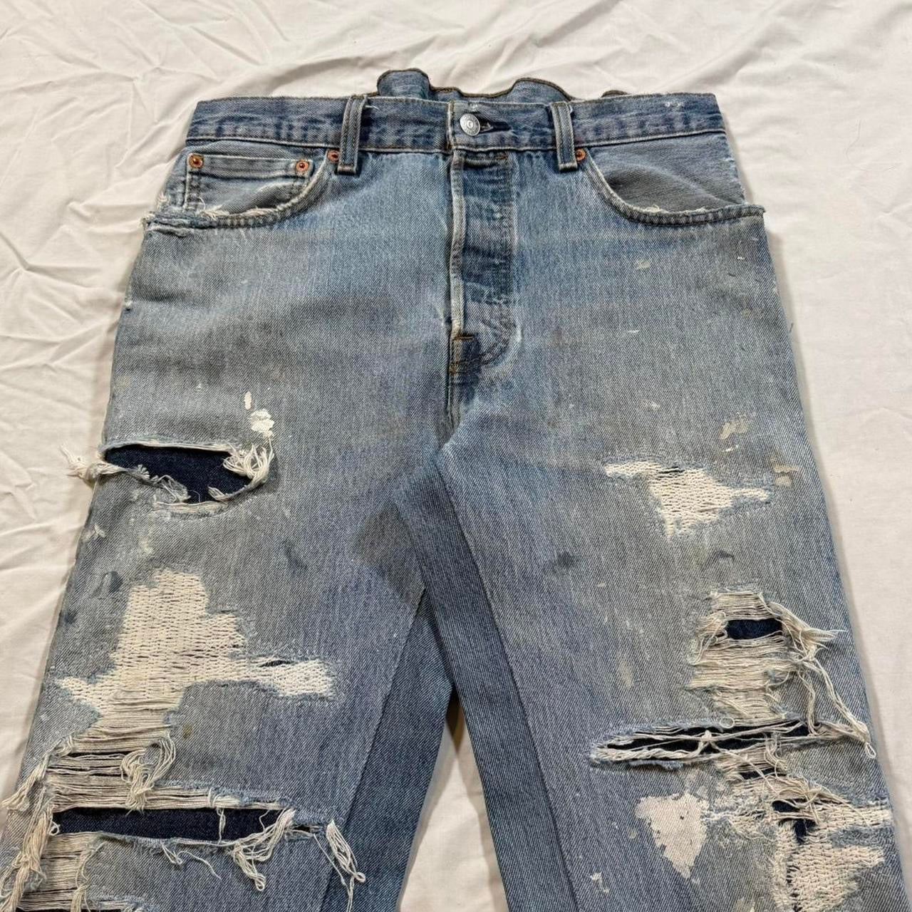 Flared denim