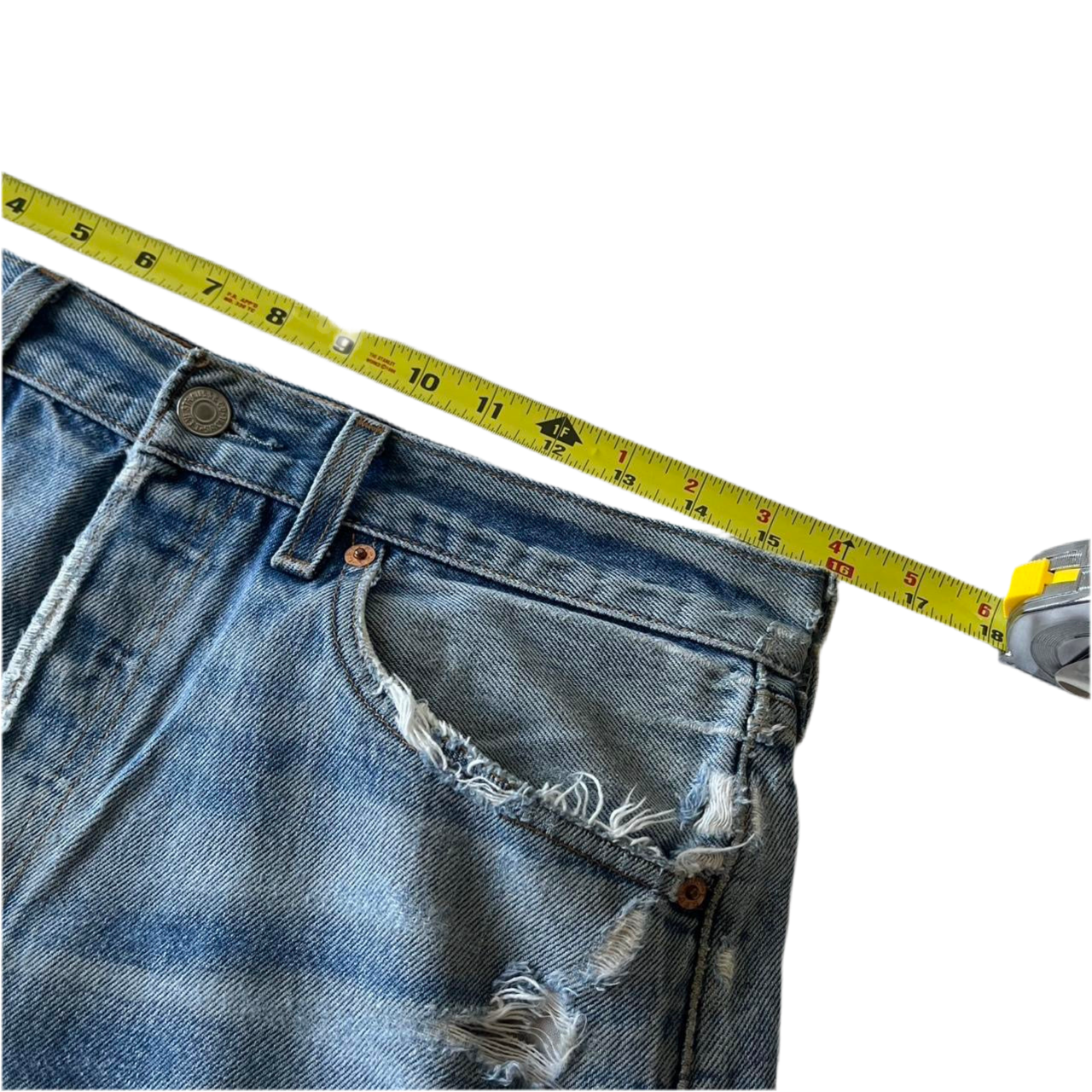 Distressed/Repaired denim