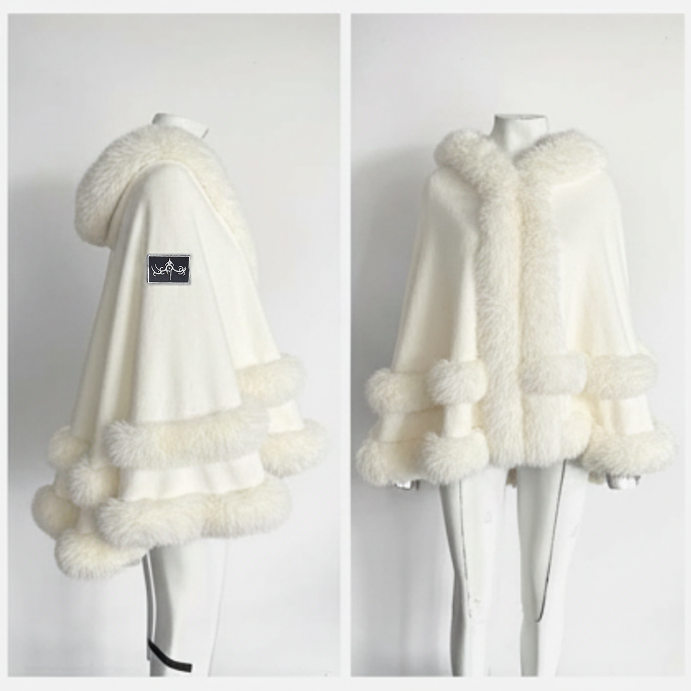 Ballistics Fur Poncho (Créme)