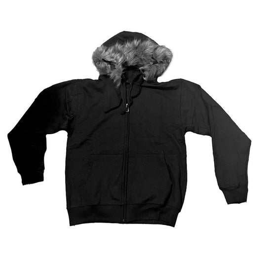 Ballistics Charcoal BLANK Fur Hoodie