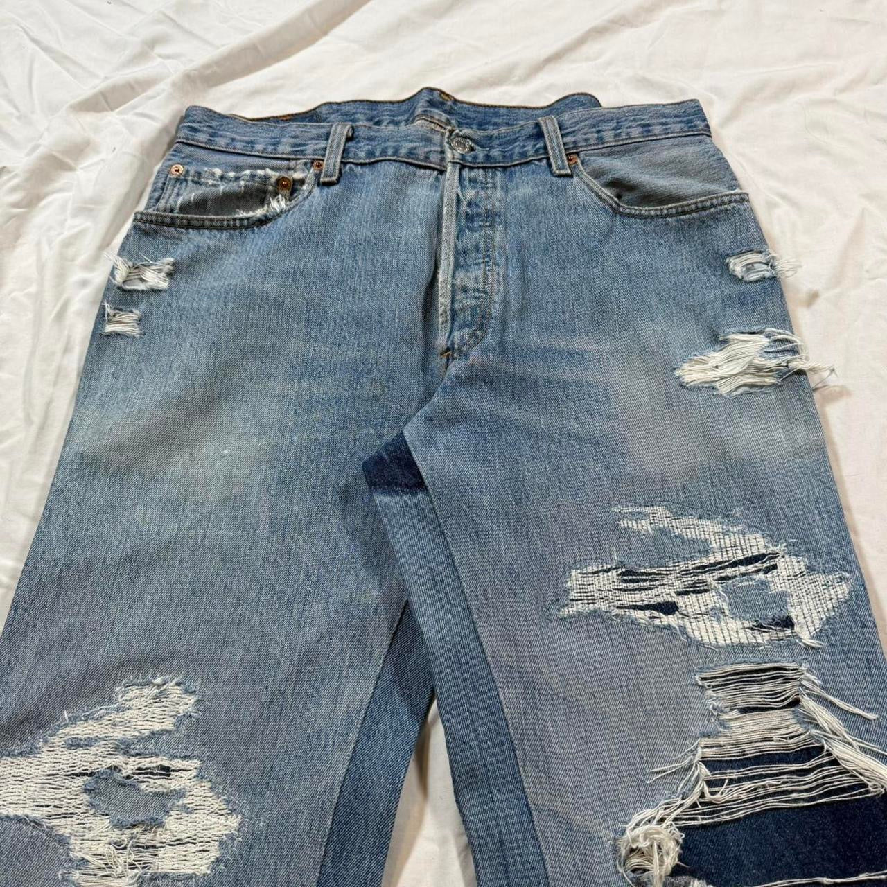Flared denim