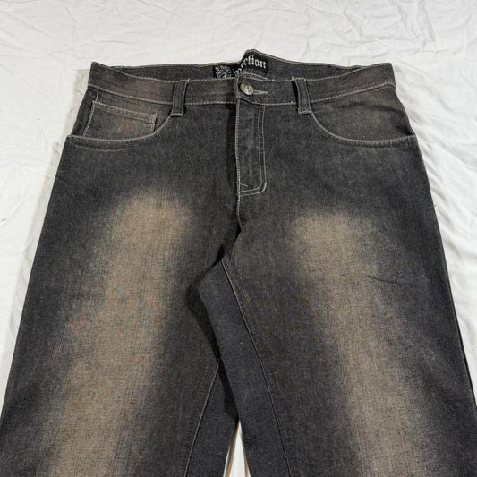 Flared denim