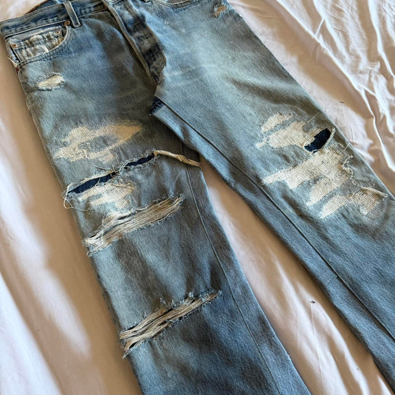 Flared denim