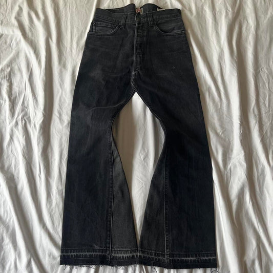 Flared denim