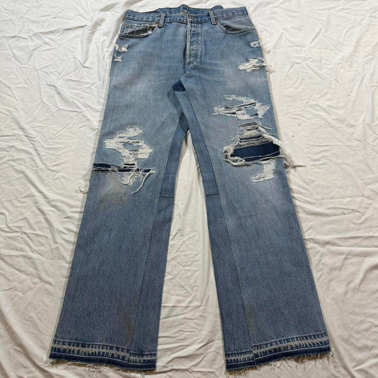 Flared denim
