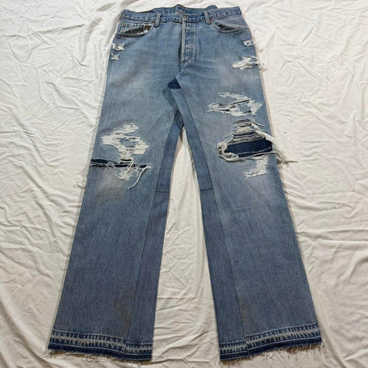 Flared denim