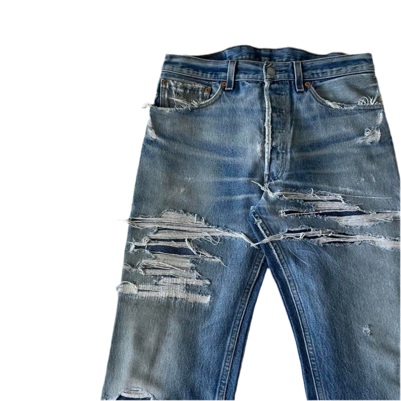 Distressed/Repaired denim