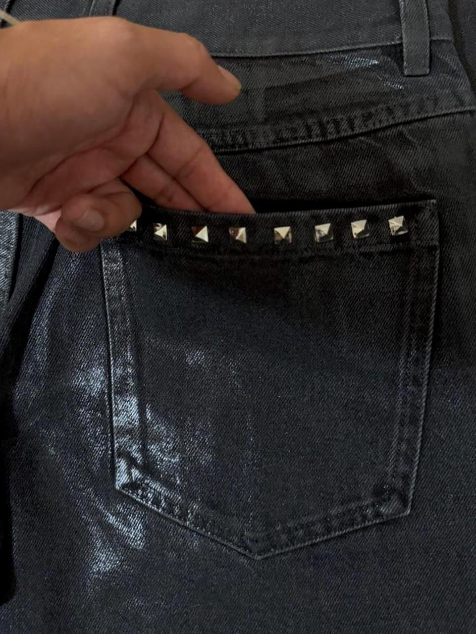 Japanese Waxed Studded Denim