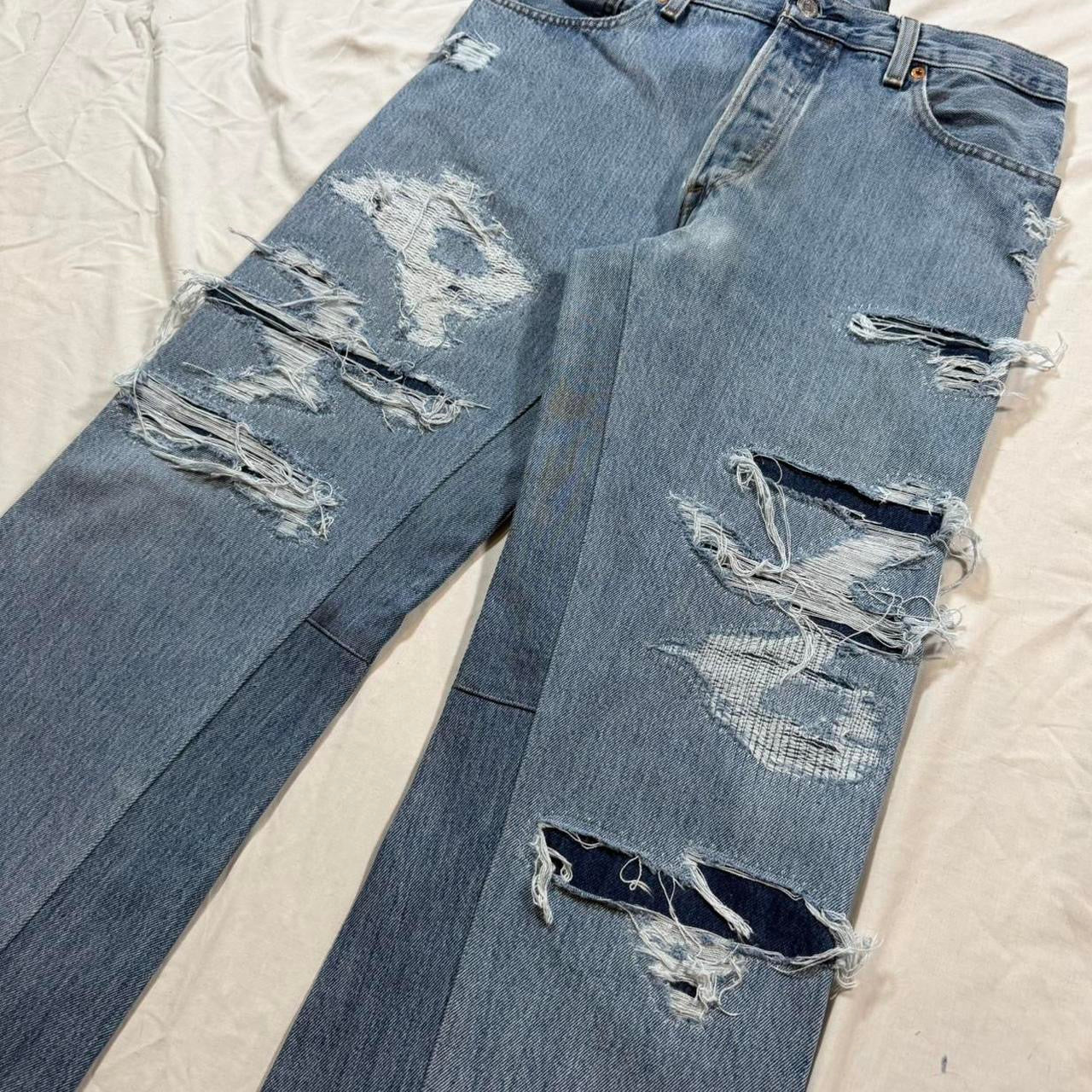 Flared denim