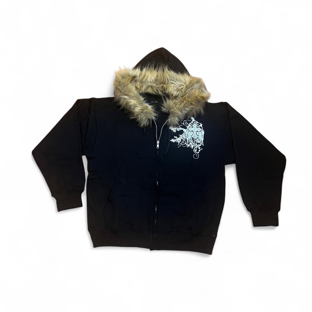 Ballistics Black&Brown Fur Hoodie