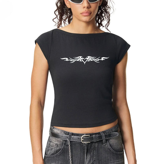 LuV Wide Neck T-shirt+