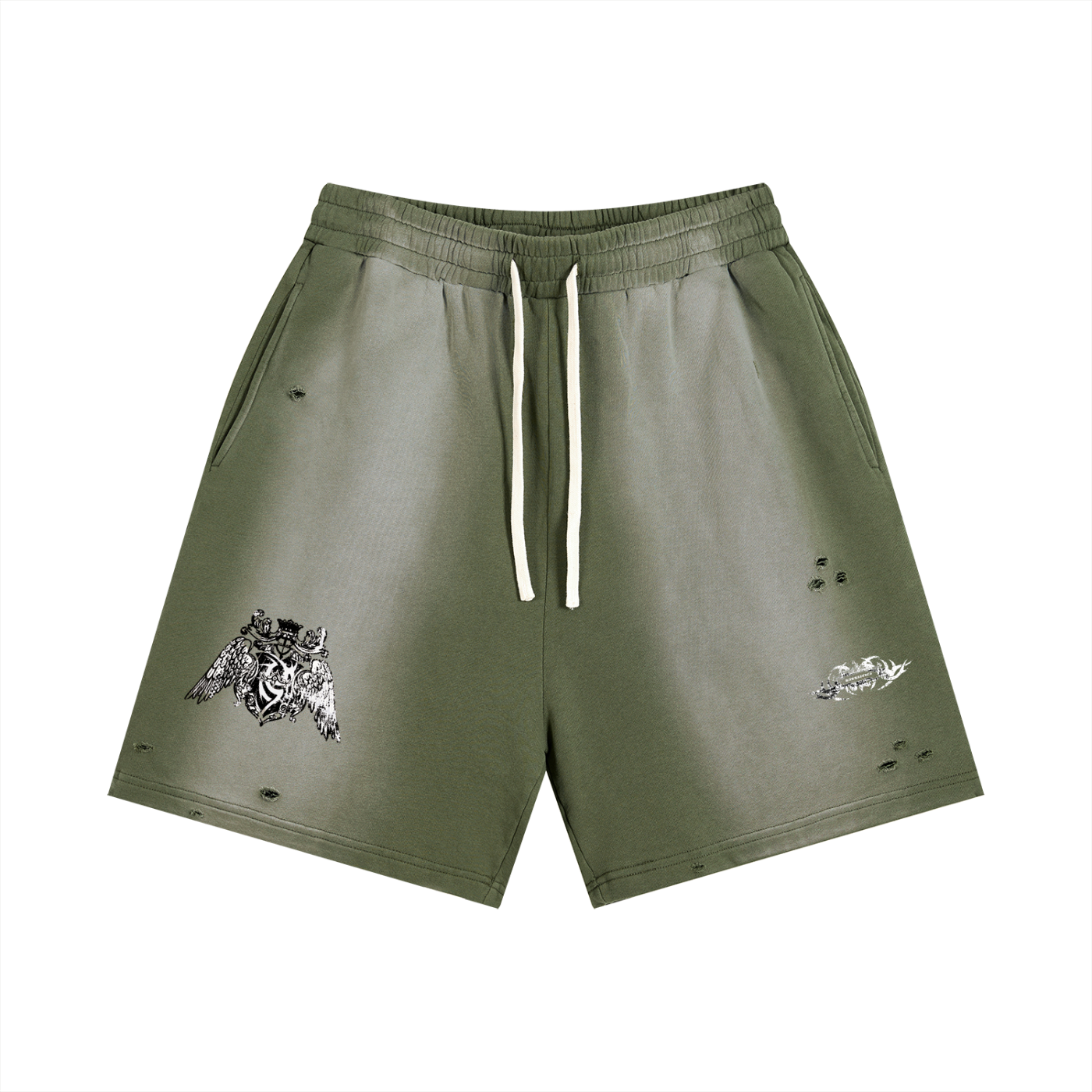 Entitled Distressed Shorts