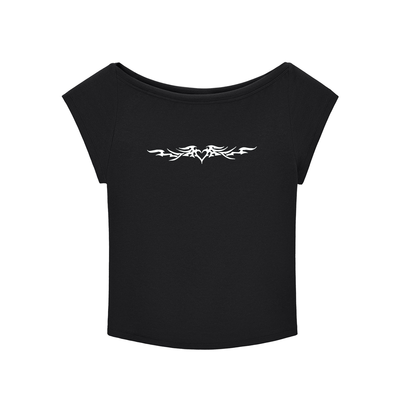 LuV Wide Neck T-shirt+