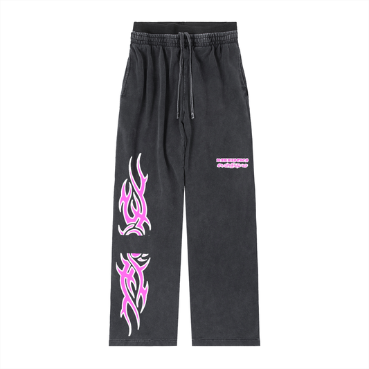 Vintage Washed Double Waist Pants