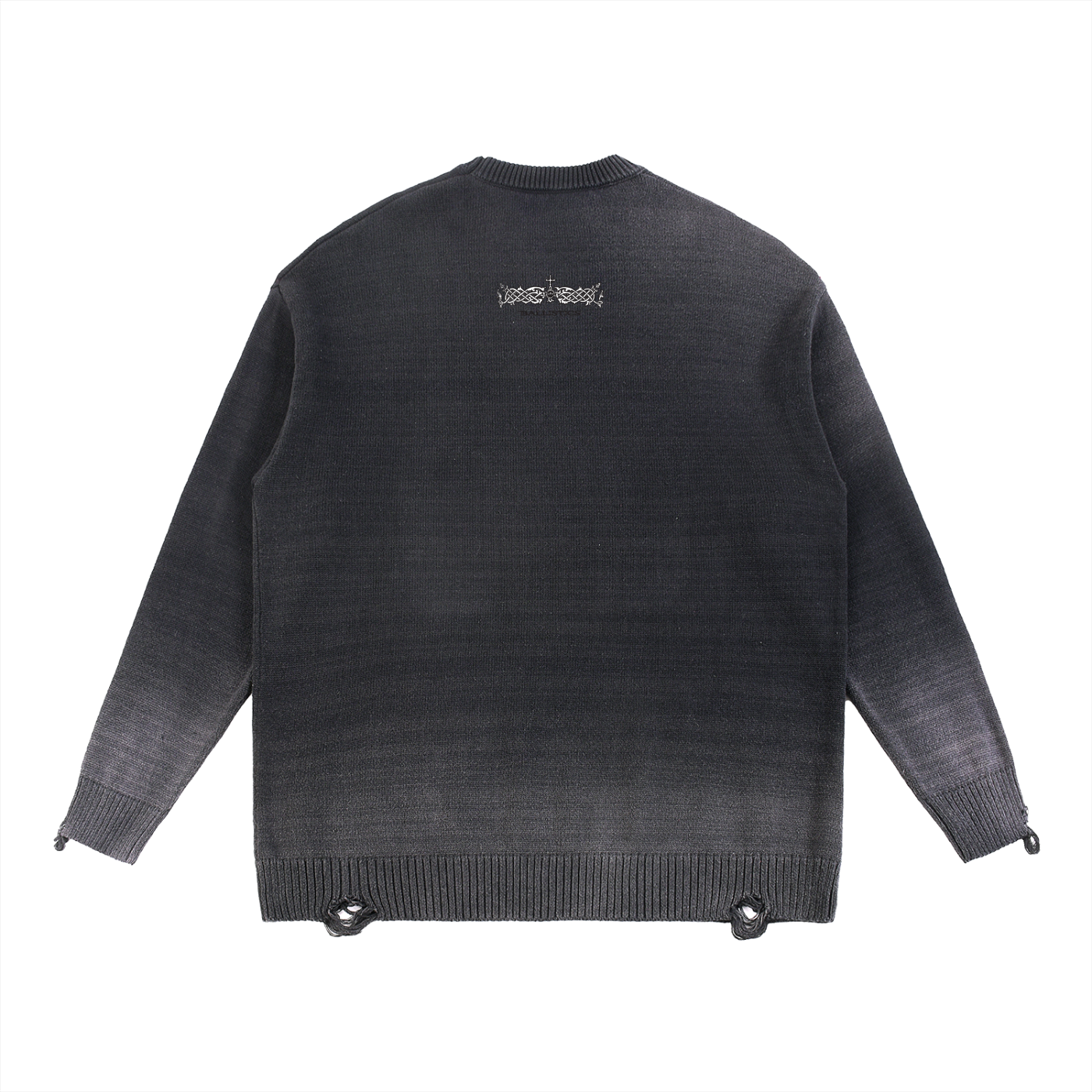 Distressed Ripped Crewneck
